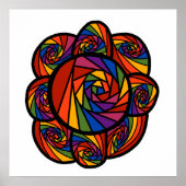 抽象芸術虹 ポスター (正面)