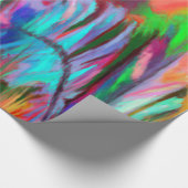 抽象芸術虹 ラッピングペーパー (角)