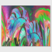 抽象芸術虹 ラッピングペーパー (フラット)