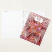 抽象芸術蝶カラフルファンタジーフラクタル名 プランナー手帳 (ディスプレー)