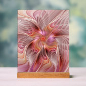 抽象芸術蝶カラフルファンタジーフラクタル アクリルサイン (ニュートラル)