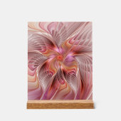 抽象芸術蝶カラフルファンタジーフラクタル アクリルサイン (正面)