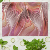 抽象芸術蝶カラフルファンタジーフラクタル キッチンタオル (折り畳み)