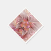 抽象芸術蝶カラフルファンタジーフラクタル スタンダードカクテルナプキン (角)