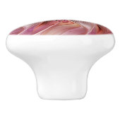 抽象芸術蝶カラフルファンタジーフラクタル セラミックノブ (側面)