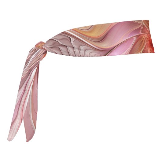 抽象芸術蝶カラフルファンタジーフラクタル タイヘッドバンド (回転270)