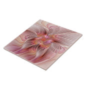 抽象芸術蝶カラフルファンタジーフラクタル タイル (側面)