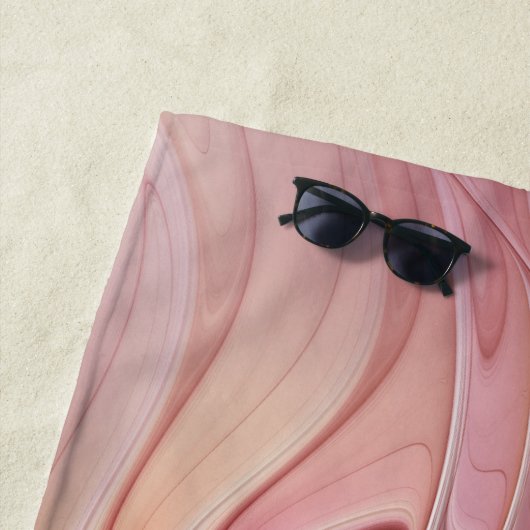 抽象芸術蝶カラフルファンタジーフラクタル ビーチタオル (インサイチュ)