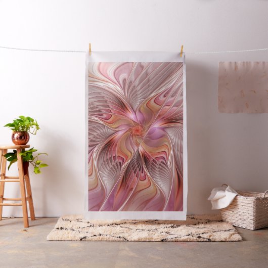 抽象芸術蝶カラフルファンタジーフラクタル ファブリック (インサイチュ)