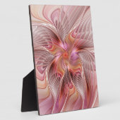 抽象芸術蝶カラフルファンタジーフラクタル フォトプラーク (側面)