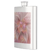 抽象芸術蝶カラフルファンタジーフラクタル フラスク (左)