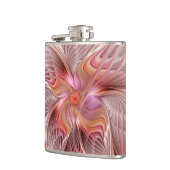 抽象芸術蝶カラフルファンタジーフラクタル フラスク (左)