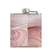 抽象芸術蝶カラフルファンタジーフラクタル フラスク (裏面)