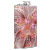 抽象芸術蝶カラフルファンタジーフラクタル フラスク (右)