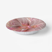 抽象芸術蝶カラフルファンタジーフラクタル ペーパーボウル (傾斜あり)