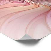 抽象芸術蝶カラフルファンタジーフラクタル ポスター (角)