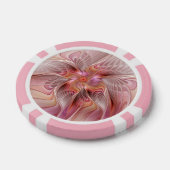 抽象芸術蝶カラフルファンタジーフラクタル ポーカーチップ (シングル)