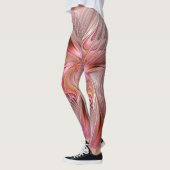 抽象芸術蝶カラフルファンタジーフラクタル レギンス (左)