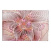 抽象芸術蝶カラフルファンタジーフラクタル 枕カバー (裏面)