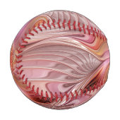 抽象芸術蝶カラフルファンタジーフラクタル 野球ボール (正面左)