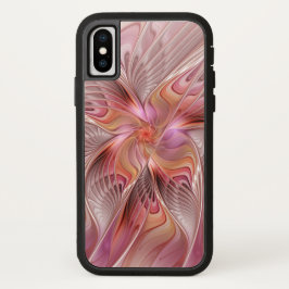 抽象芸術蝶カラフルファンタジーフラクタル iPhone 13ケース