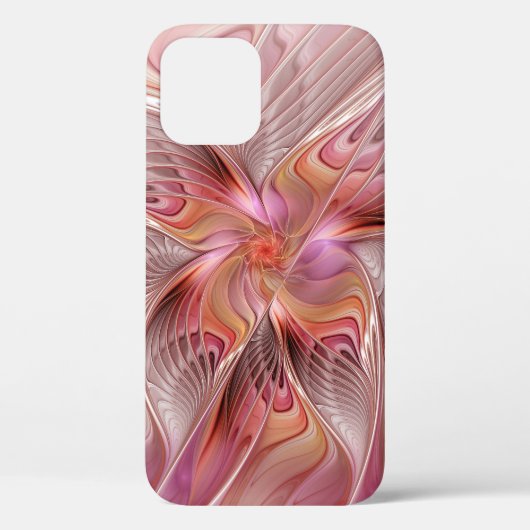 抽象芸術蝶カラフルファンタジーフラクタル Case-Mate iPhoneケース (裏面)