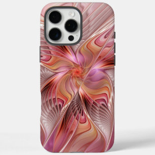 抽象芸術蝶カラフルファンタジーフラクタル iPhone 16 PRO MAXケース