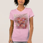 抽象芸術蝶カラフルファンタジーフラクタル Tシャツ (正面)