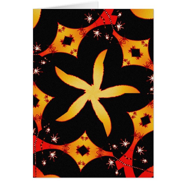 抽象芸術蝶カード (正面)