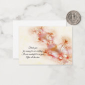 抽象芸術蝶サンキューカード ノートカード (正面/裏面インサイチュ)