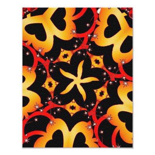 抽象芸術蝶ハート写真 フォトプリント            (正面)