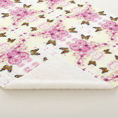 抽象芸術蝶 シェルパブランケット (3/4)