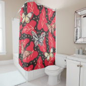 抽象芸術蝶 シャワーカーテン (インサイチュ)