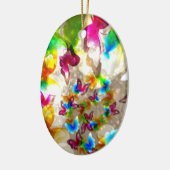 抽象芸術蝶 セラミックオーナメント (左)