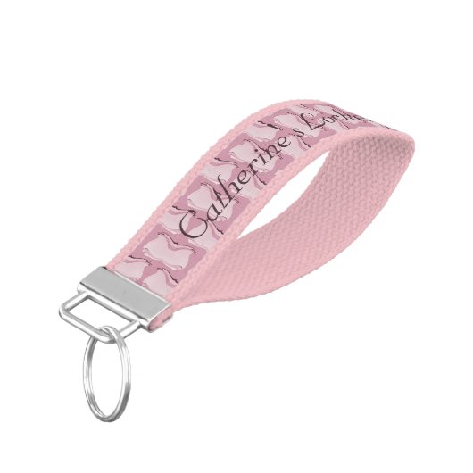 抽象芸術蝶 リストバンドキーホルダー (アングル下)