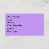 抽象芸術蝶 名刺 (裏面)