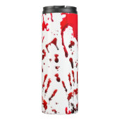 抽象芸術血（ばちゃばちゃ）跳ねるとハンドプリント タンブラー (裏面)