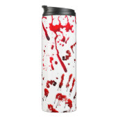 抽象芸術血（ばちゃばちゃ）跳ねるとハンドプリント タンブラー (回転右)