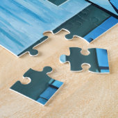 抽象芸術街並み建物超高層ビルアート ジグソーパズル (側面)