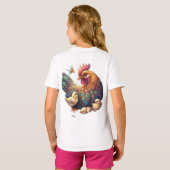 🦁抽象芸術表現主義の威厳： Tシャツ (裏面フル)