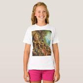 🦁抽象芸術表現主義の威厳： Tシャツ (正面フル)