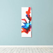 抽象芸術表現主義の白黒絵画の キャンバスプリント (インサイチュ (ウッドフロア))