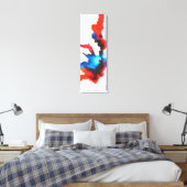 抽象芸術表現主義の白黒絵画の キャンバスプリント (インサイチュ (寝室))