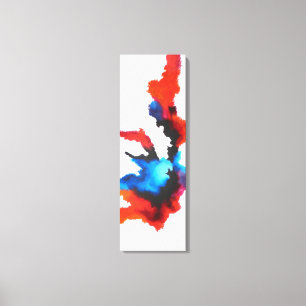 抽象芸術表現主義の白黒絵画の キャンバスプリント