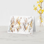 抽象芸術表現主義やさしい勇気付けられるカード カード (黄色い花)