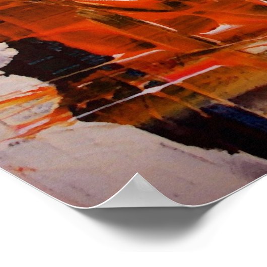 抽象芸術表現主義アートポスターモダンプリント ポスター (角)