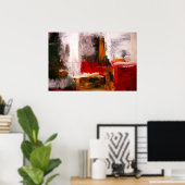 抽象芸術表現主義アートポスター抽象芸術プリント ポスター (ホームオフィス)