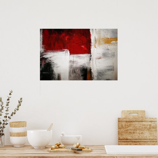 抽象芸術表現主義アートポスター抽象芸術プリント ポスター (キッチン)