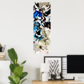 抽象芸術表現主義アート ポスター (ホームオフィス)