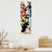 抽象芸術表現主義アート ポスター (キッチン)